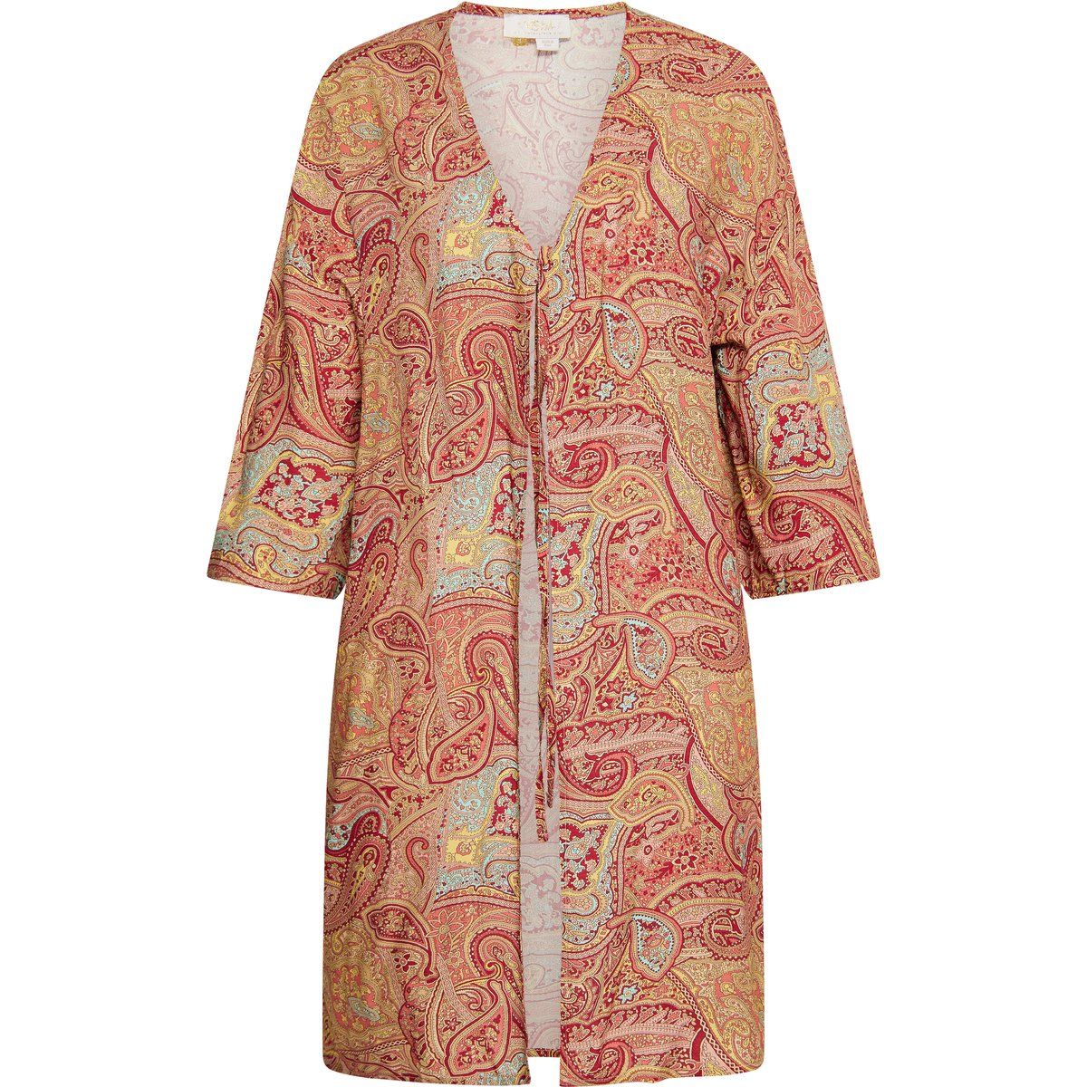 Viskose-Kimono mit Paisley-Muster