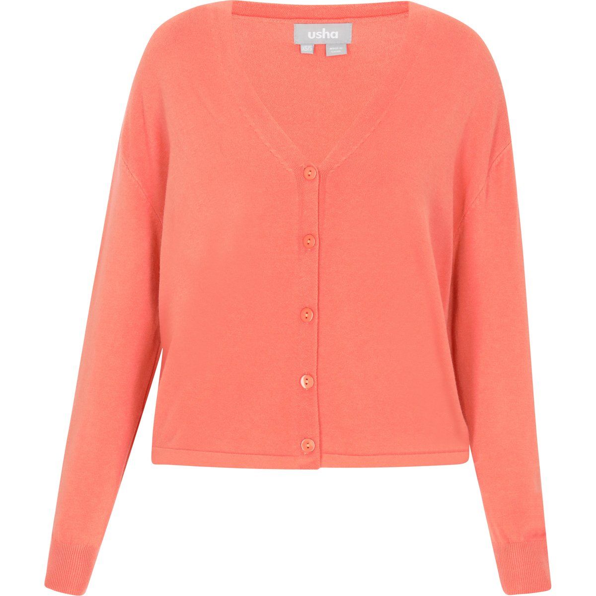 Entspannter Feinstrick-Cardigan mit V-Ausschnitt