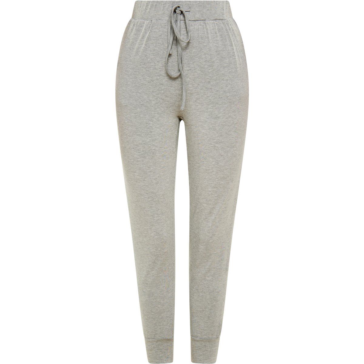 Jogginghose mit hohem Bund und Kordelzug