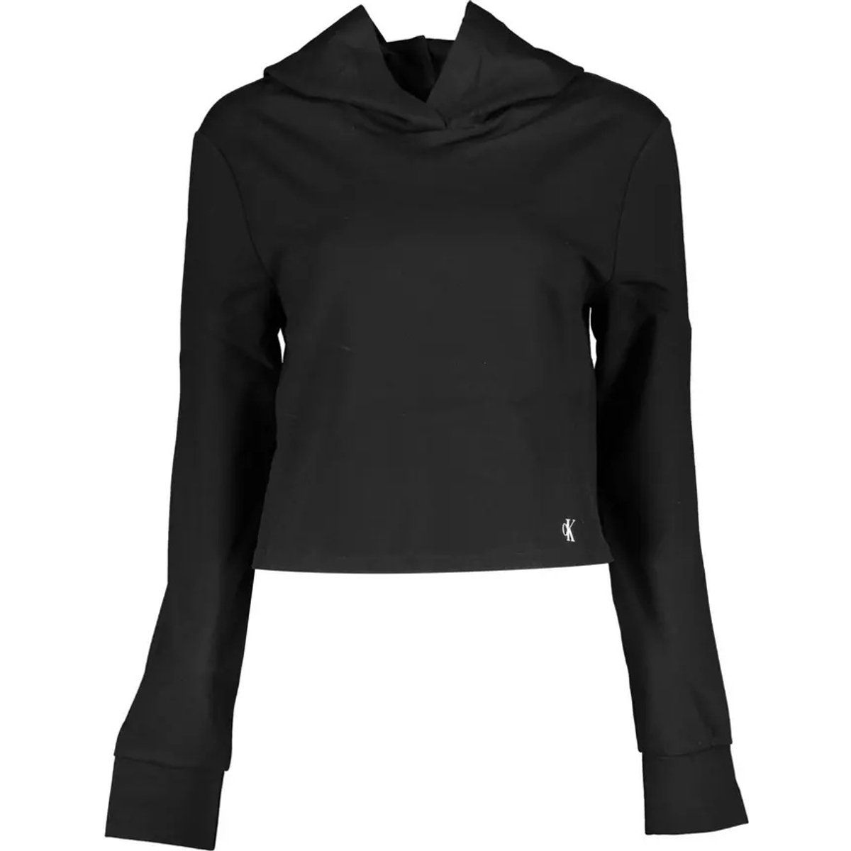 Minimalistischer Cropped-Pullover-Hoodie