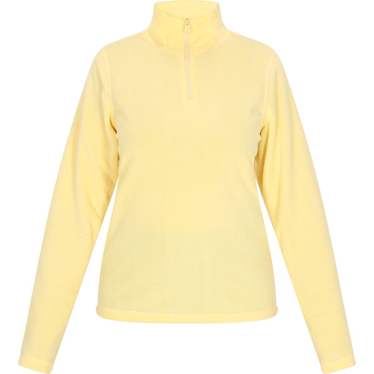 Fleece-Pullover mit Stehkragen und Reißverschluss