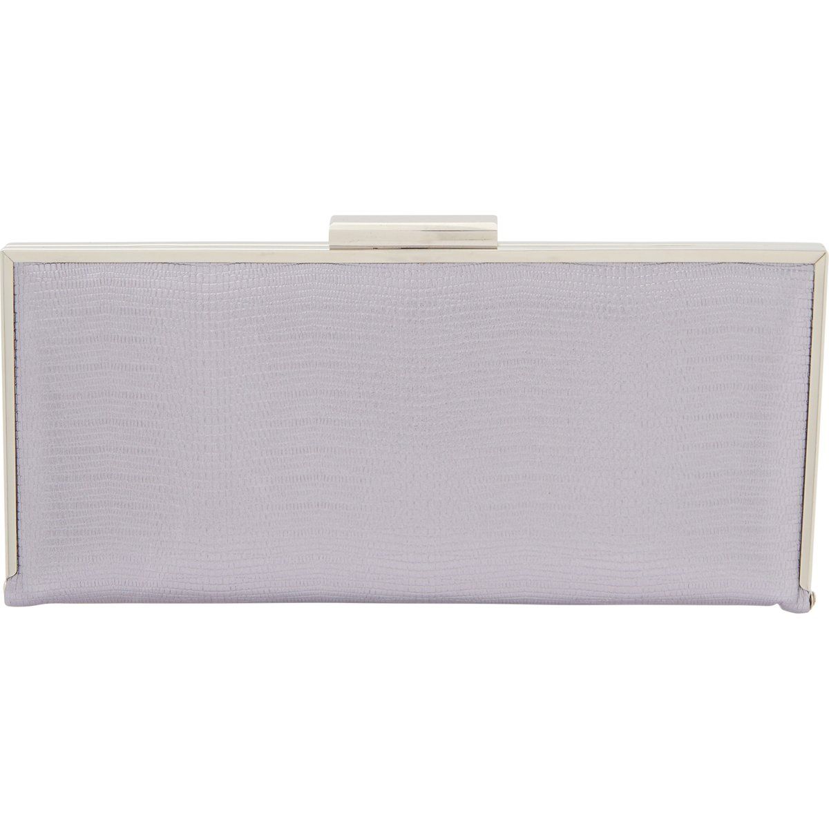 Elegante Box-Clutch mit Reptil-Optik