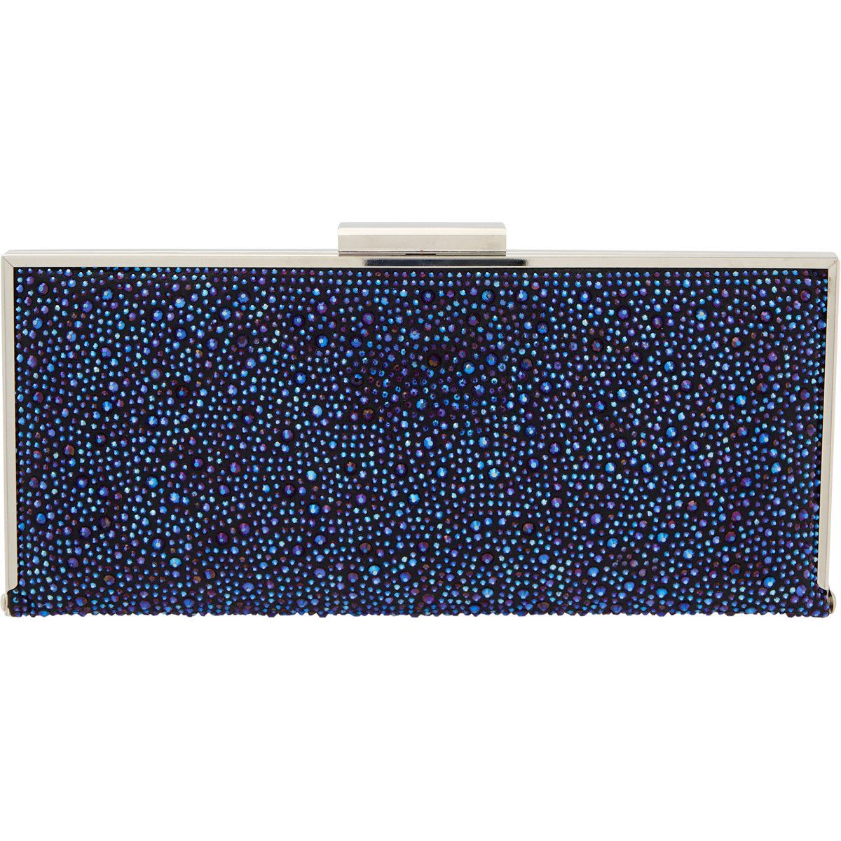 Kristallbesetzte Box-Clutch-Tasche