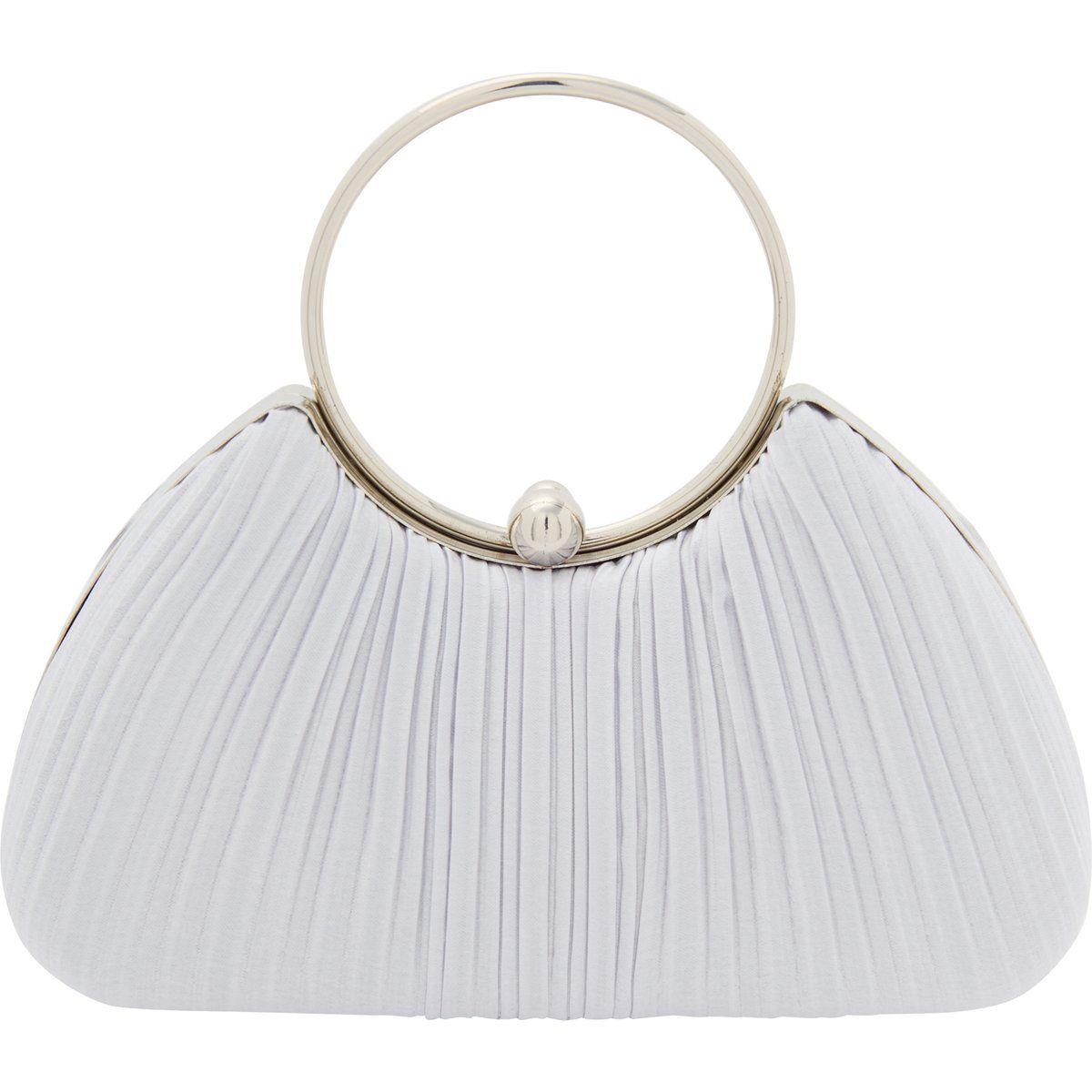 Elegante Plissierte Halbmond-Minaudière