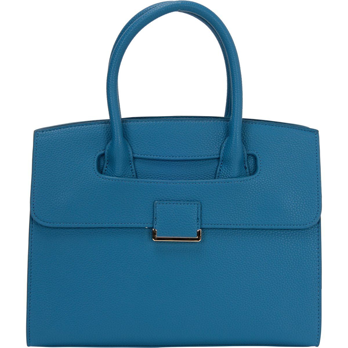 Strukturierte Henkeltasche mit Riemen