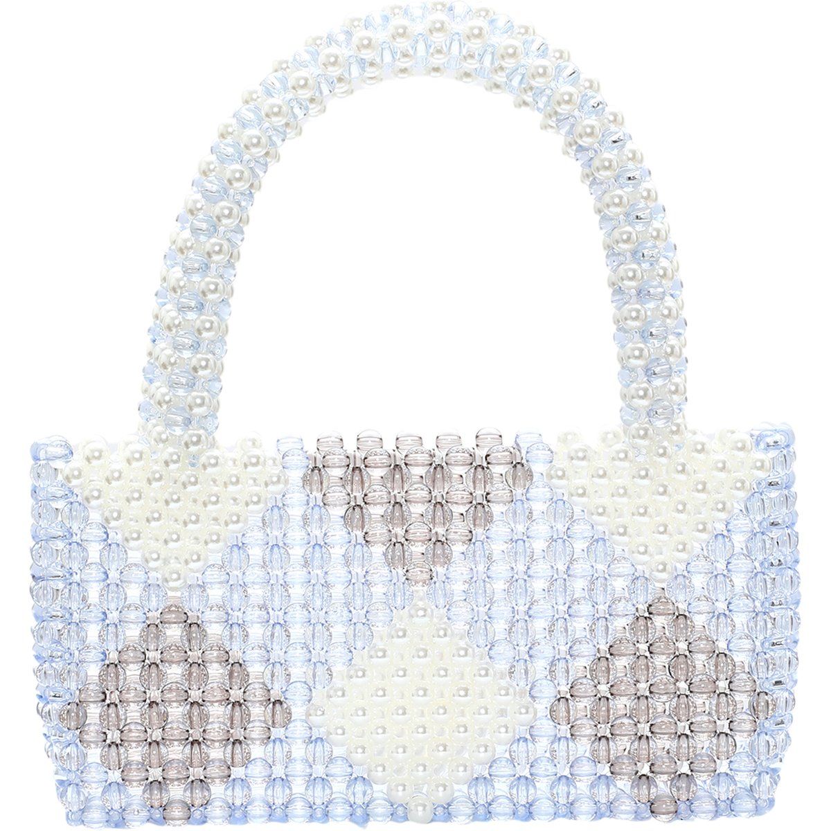 Geometrische Perlen-Henkeltasche