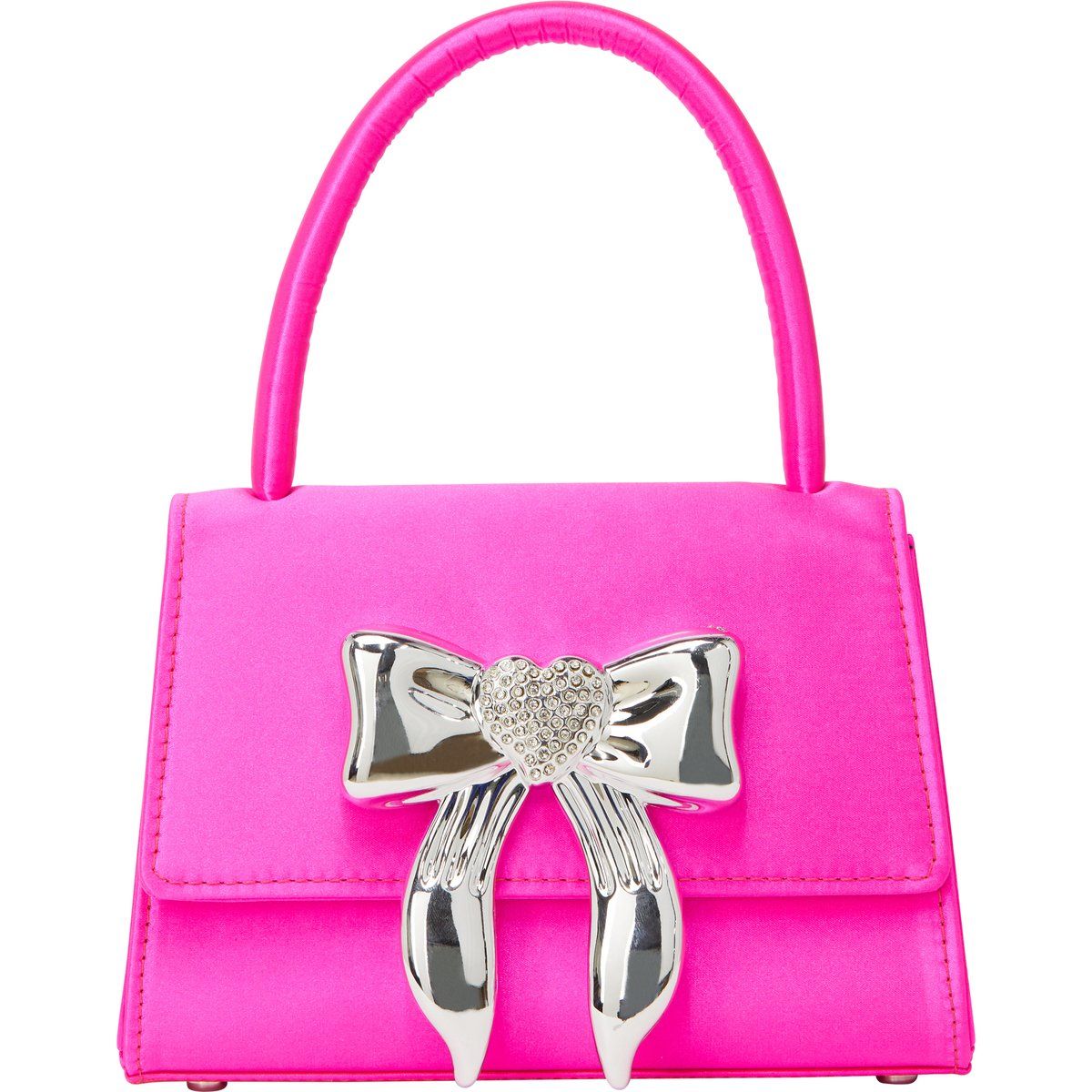 Satin-Handtasche mit Schleifen-Detail