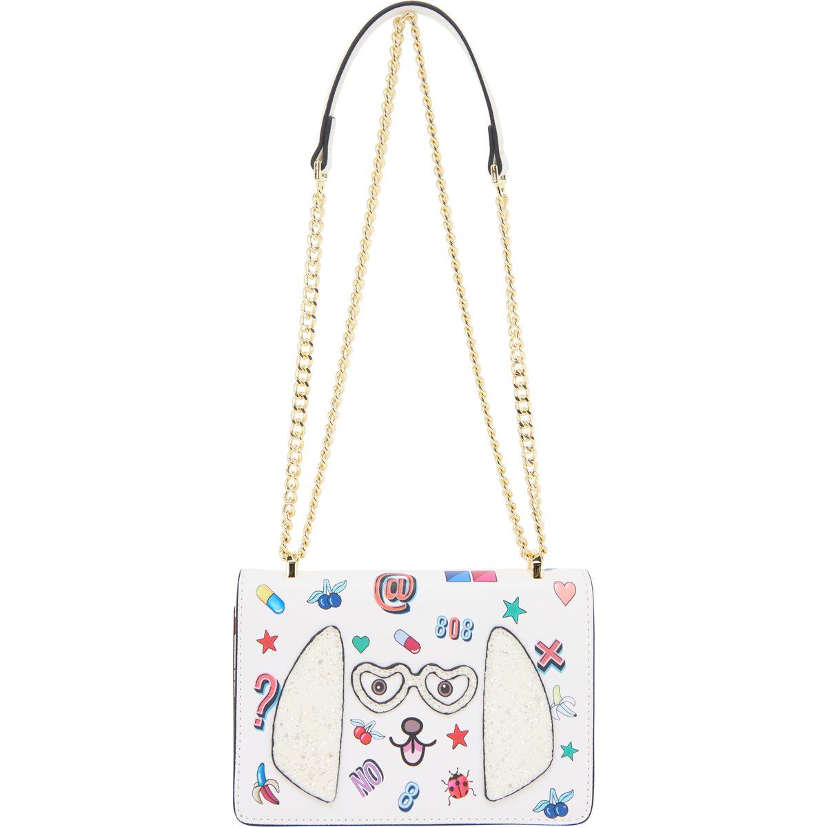 Verspielte Handtasche mit Grafik-Print
