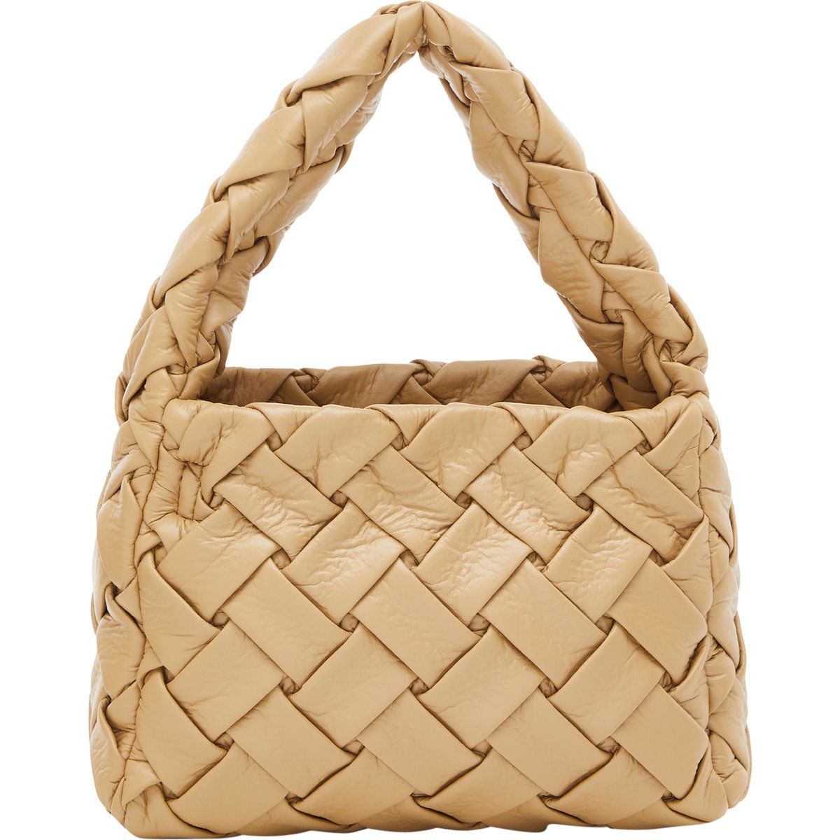 Grob gewebte gepolsterte Schultertasche