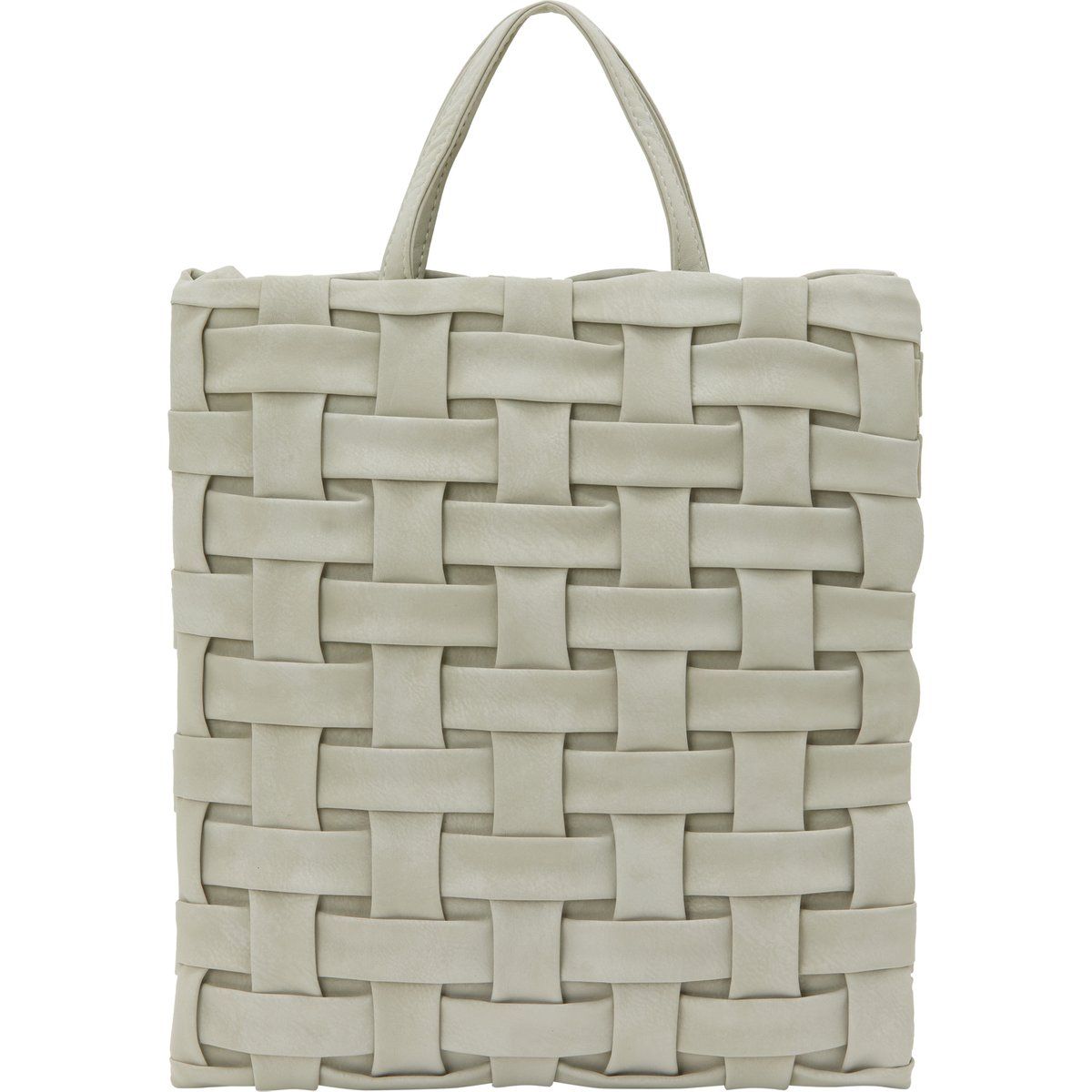 Strukturierte Handtasche mit Flechtmuster