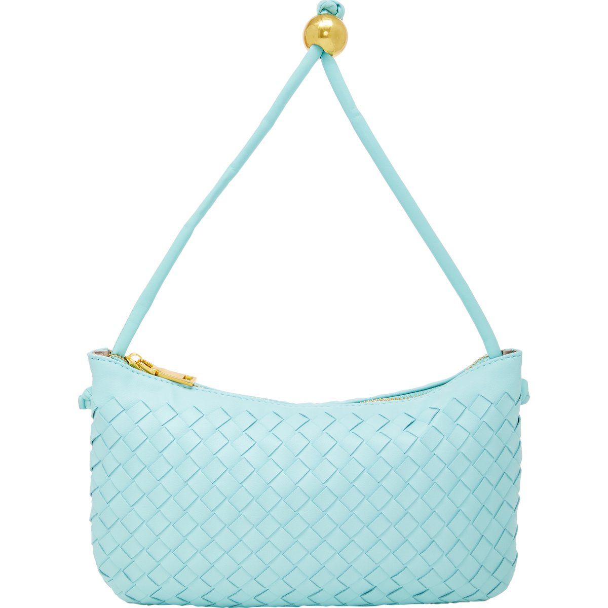 Elegante Web-Hobo mit Perlen-Detail