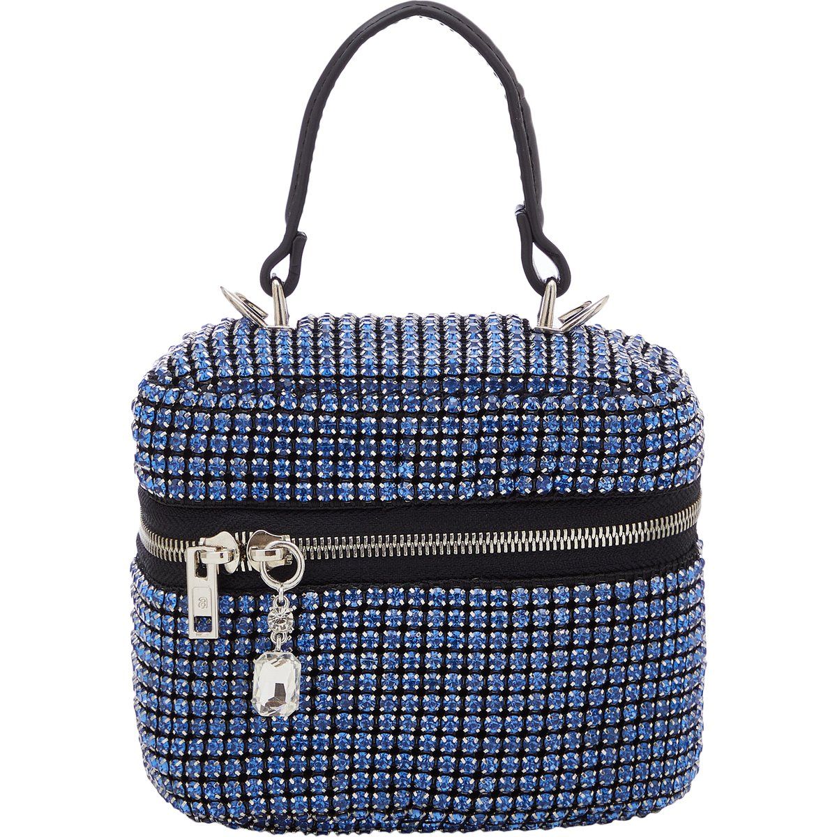 Kristallverzierte Box-Vanity-Tasche
