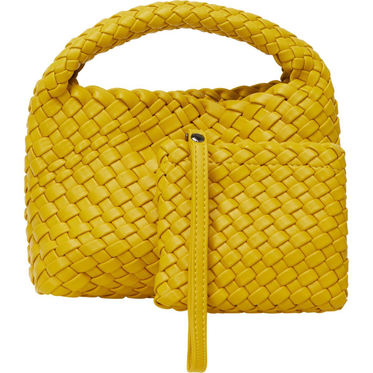 Schickes Flecht-Taschen-Set mit Pouch