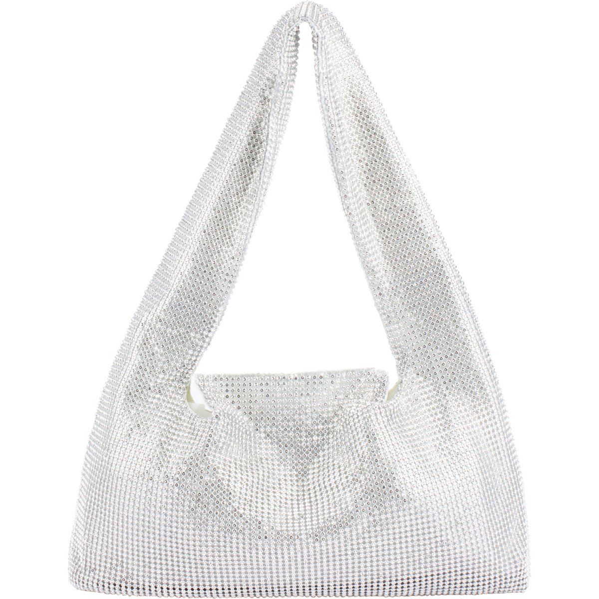 Funkelnde Strass-Netz Schultertasche
