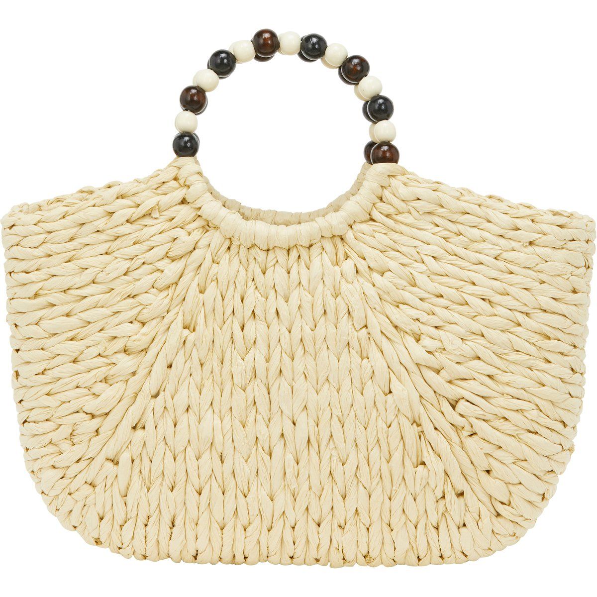 Geflochtene Tasche in Halbmondform