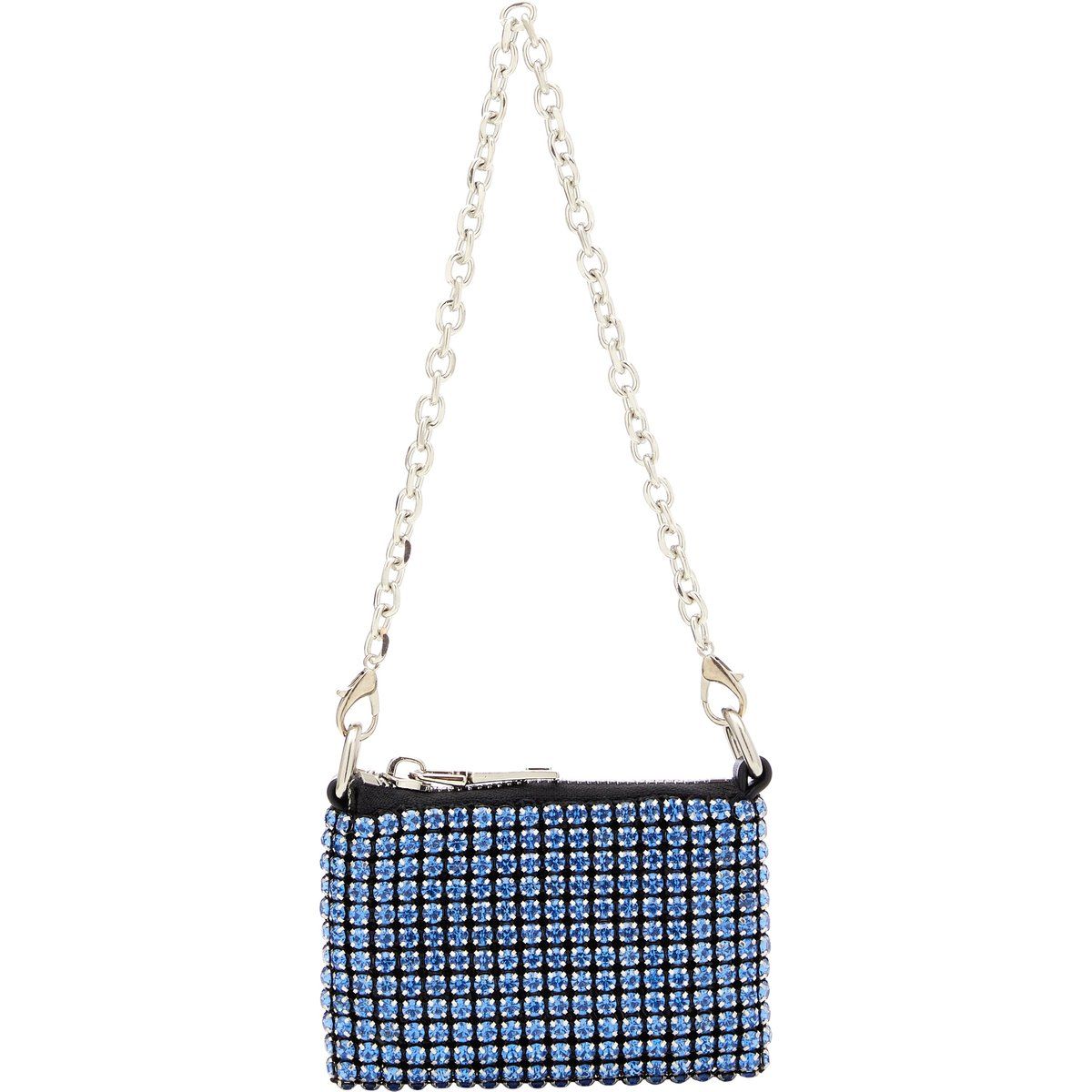 Funkelnde Abendtasche mit Strass-Gitter