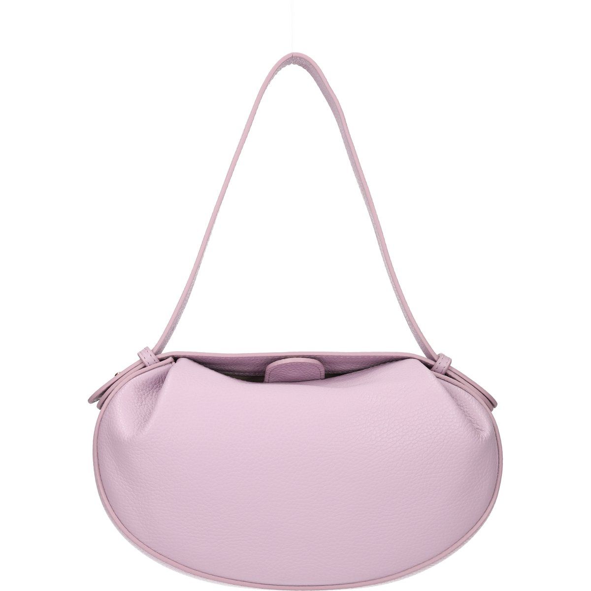 Minimalistische Halbmond-Handtasche aus Leder