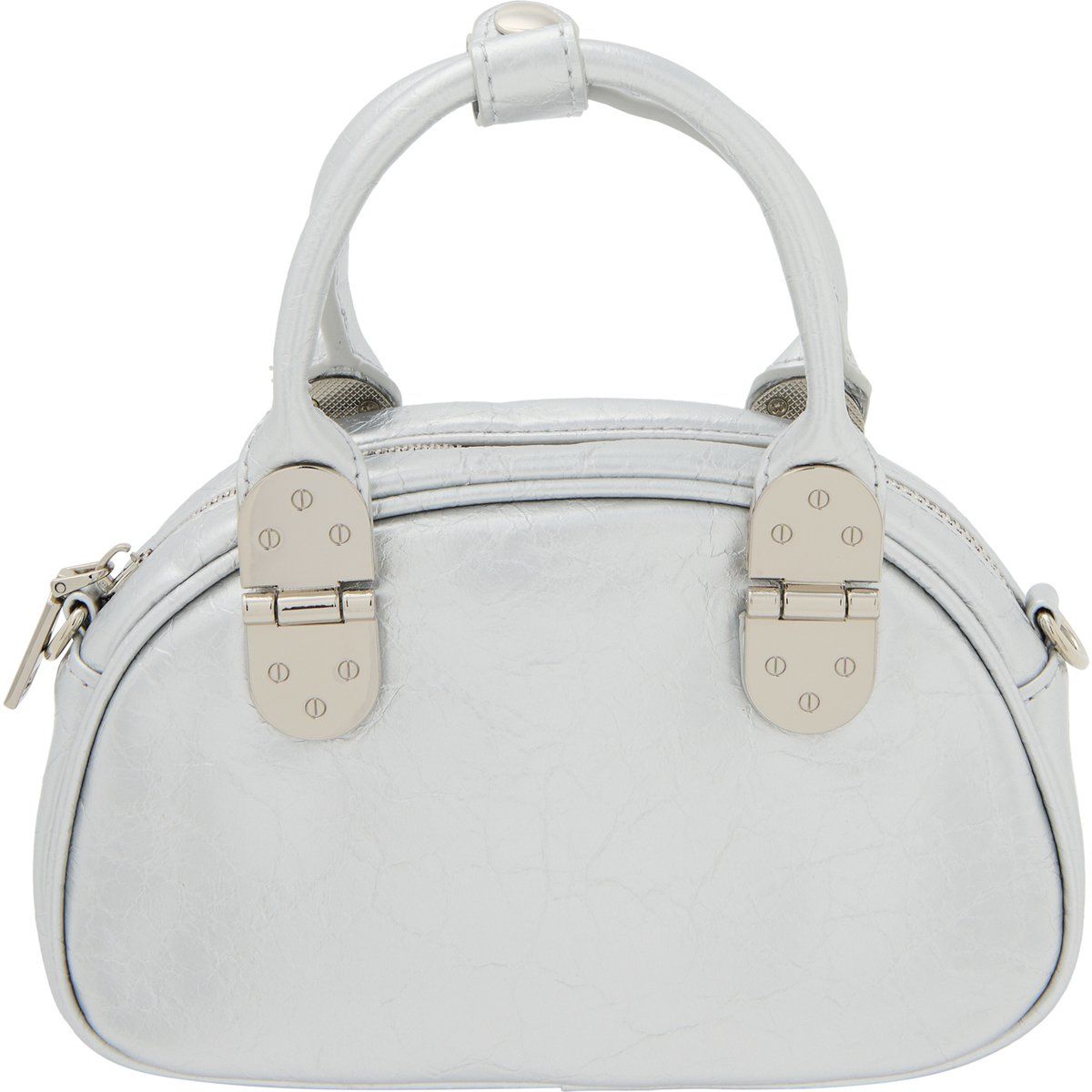 Strukturierte Metallic Bowling-Tasche