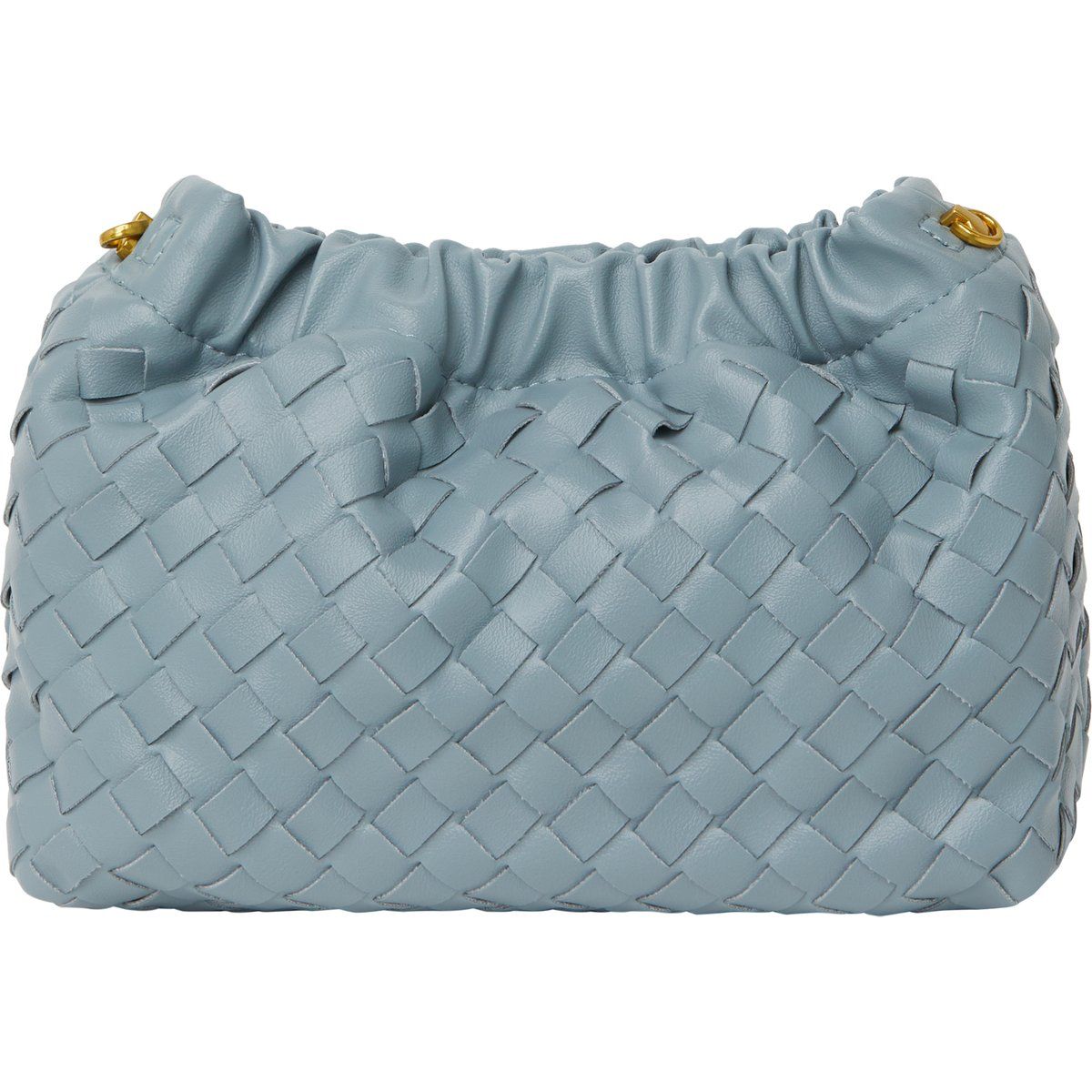 Geflochtene Clutch mit Raffungen