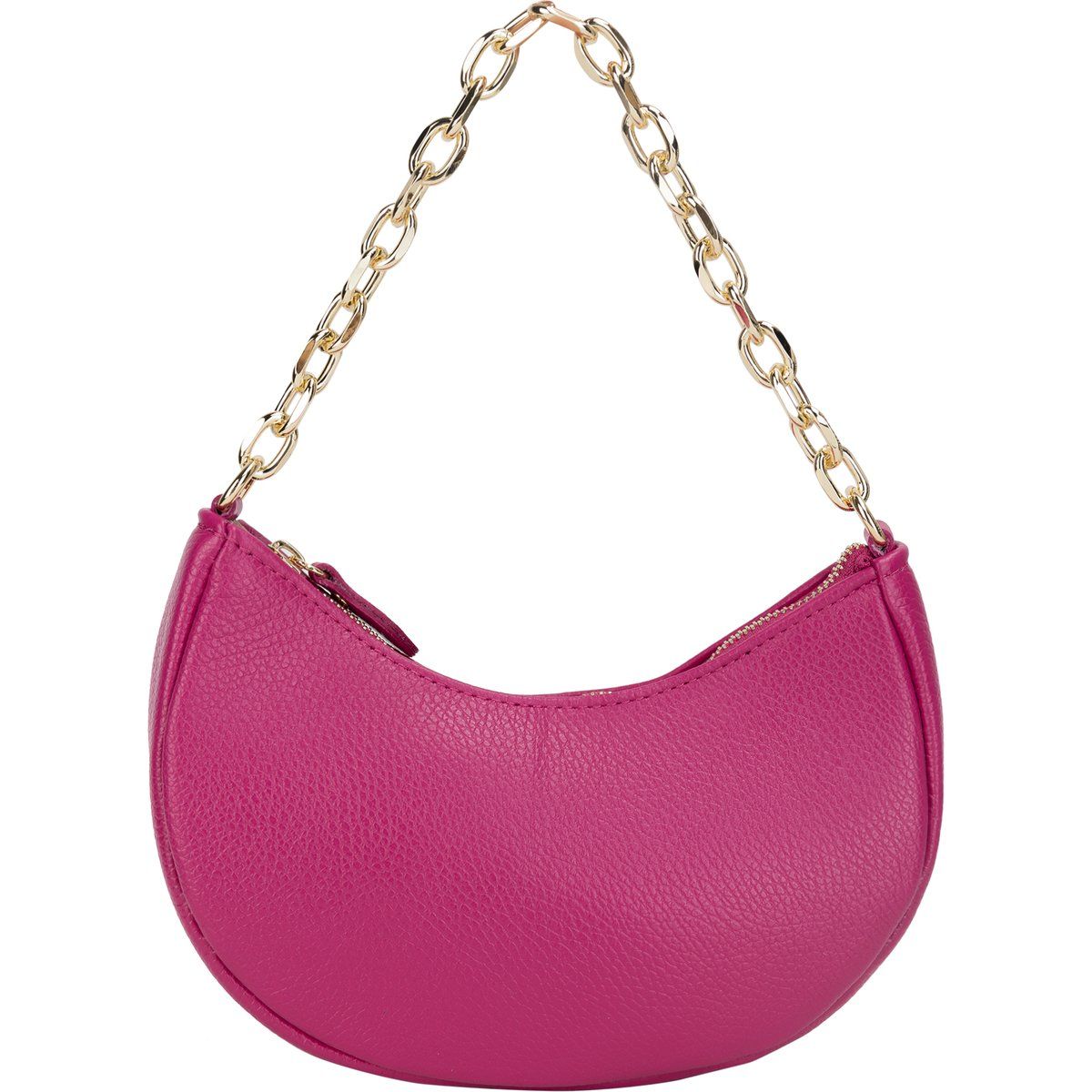 Elegante Halbmond-Tasche aus Leder