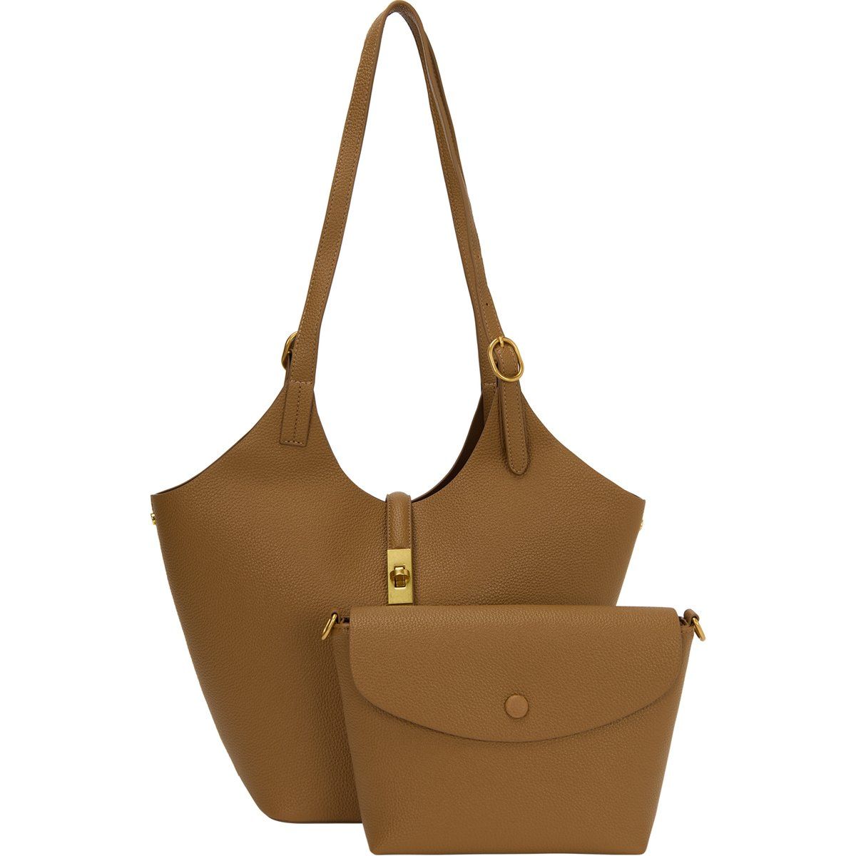 Strukturiertes 2-in-1 Tragetaschen-Set