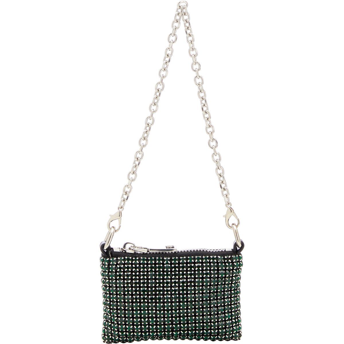 Funkelnde Mini-Tasche mit Kristallnetz