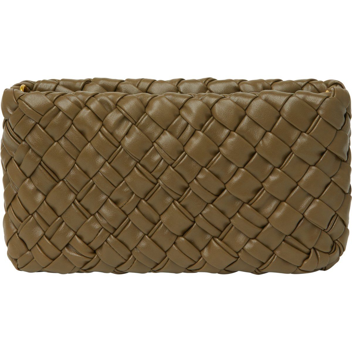 Geflochtene rechteckige Crossbody-Clutch