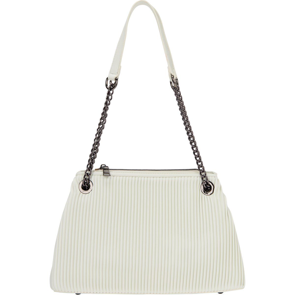 Elegante Plissee-Schultertasche mit Kette