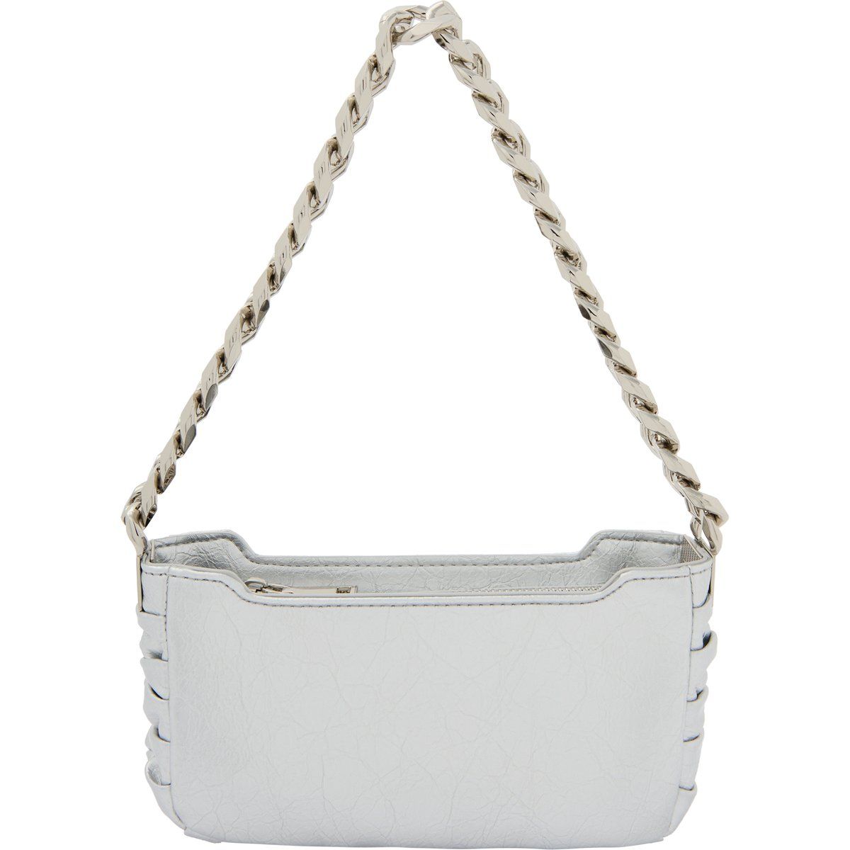 Metallic-Tasche mit Kettenriemen