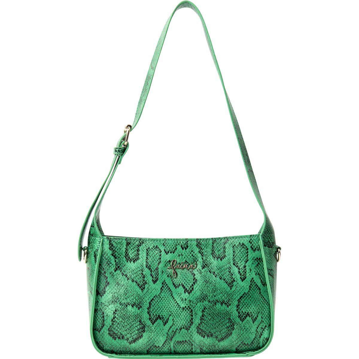 Schicke Schultertasche mit Schlangenmuster
