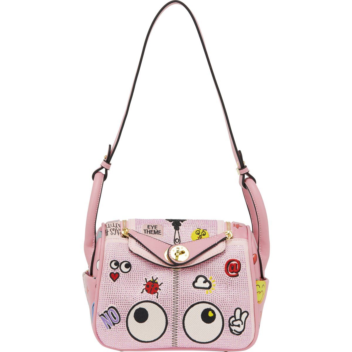 Verzierte Trapez-Schultertasche