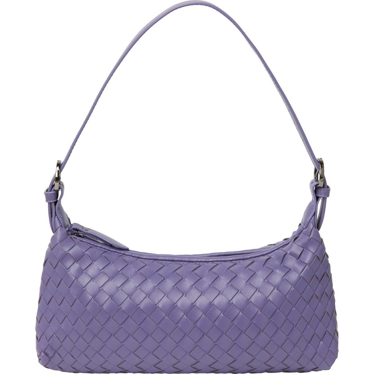 Elegante gewebte Leder-Schultertasche