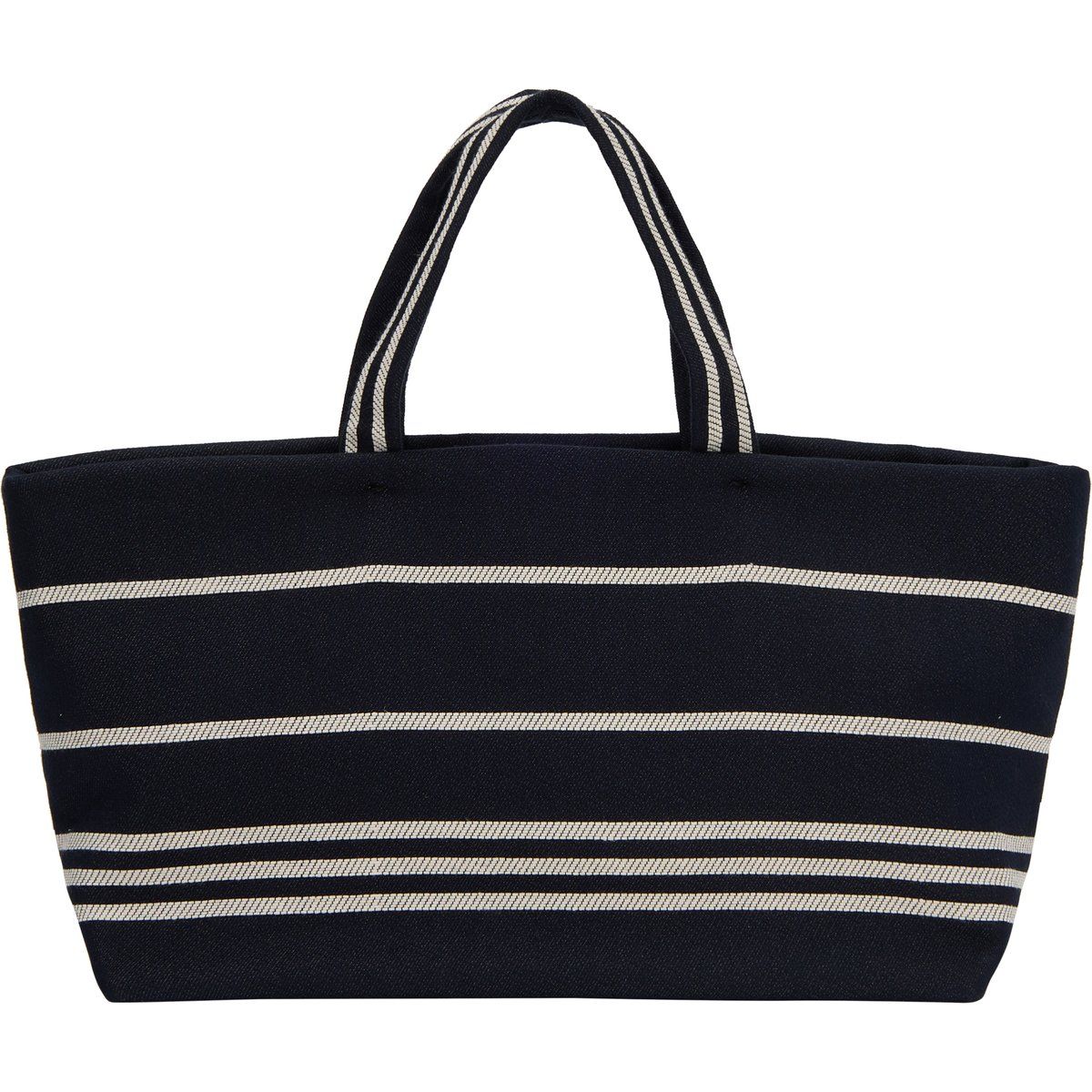Nautischer gestreifter Denim-Shopper