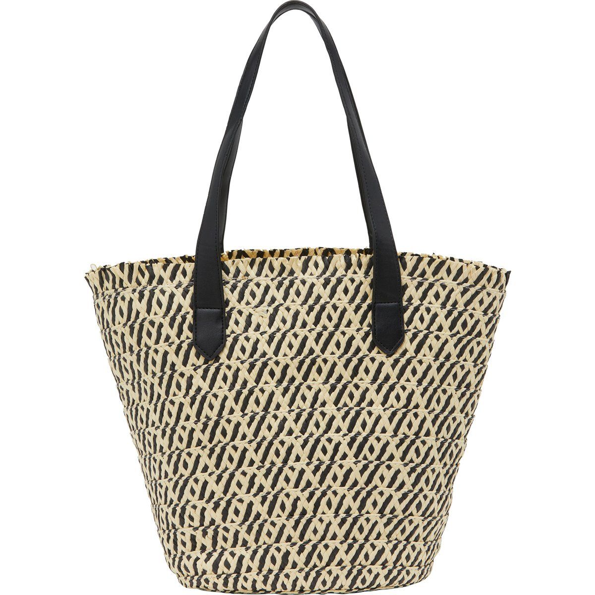 Shopper mit gewebtem geometrischem Muster