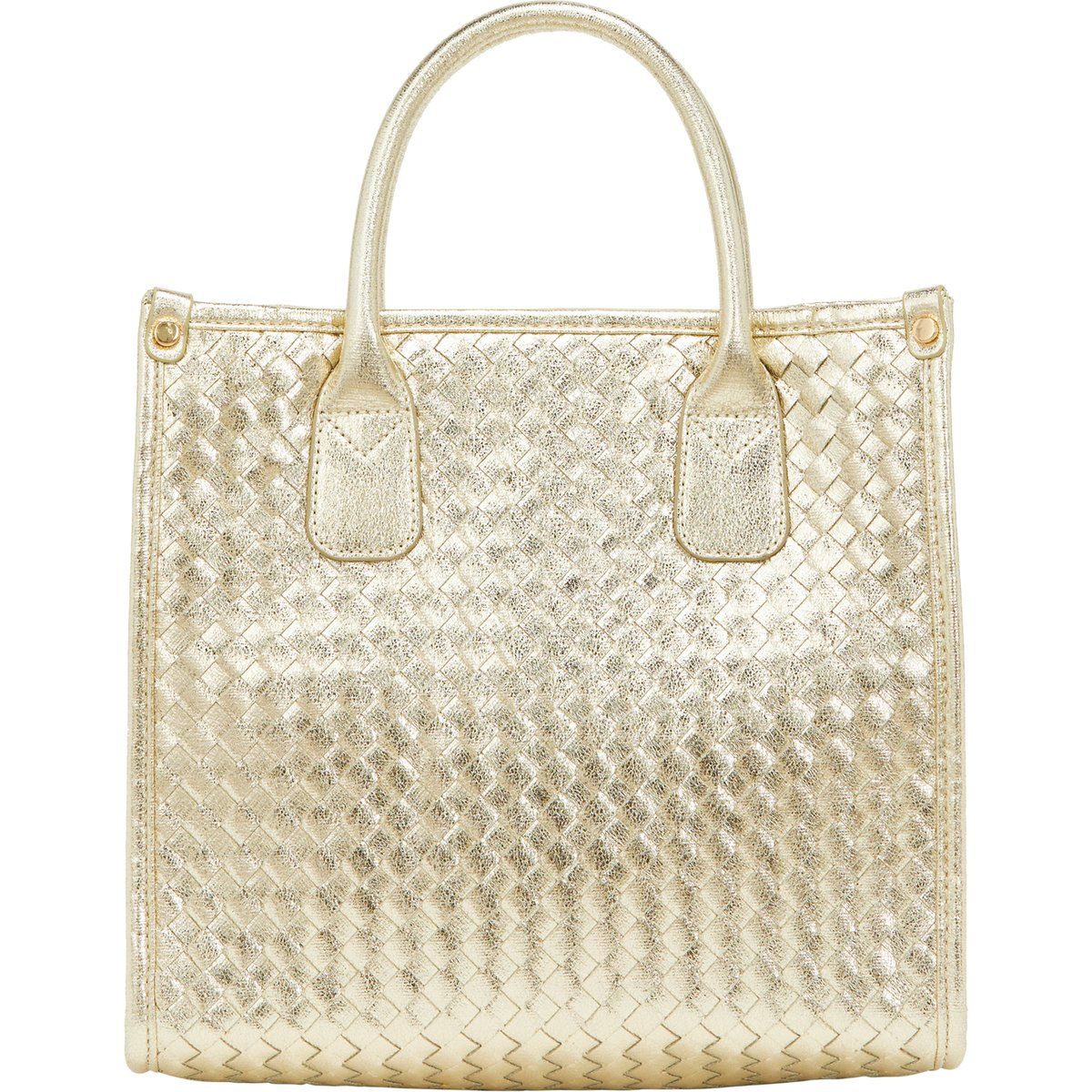Strukturierte Shopper-Tasche mit Flechtmuster