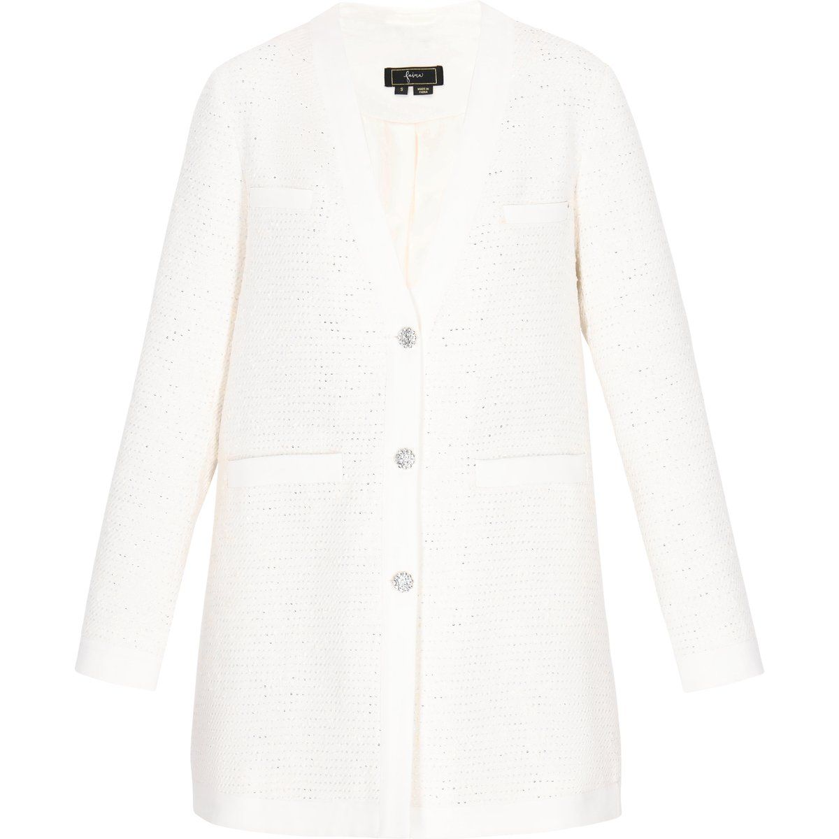 Eleganter Tweed-Blazer mit Pailletten