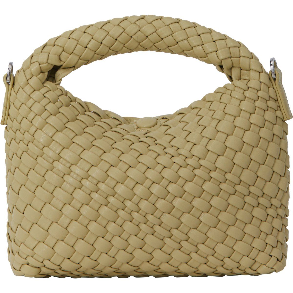 Geflochtene Hobo-Handtasche aus Öko-Leder