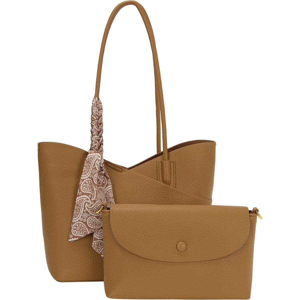 Strukturiertes Shopper- und Clutch-Set