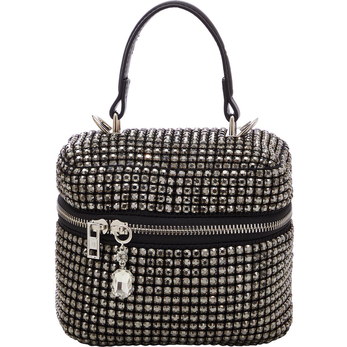 Funkelnde Mini-Henkeltasche mit Strass