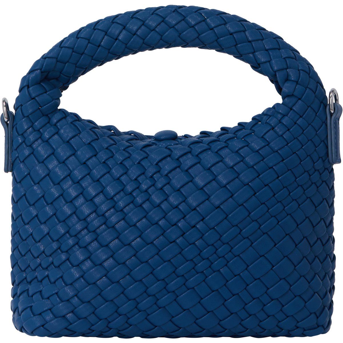 Geflochtene Mini-Handtasche aus Kunstleder