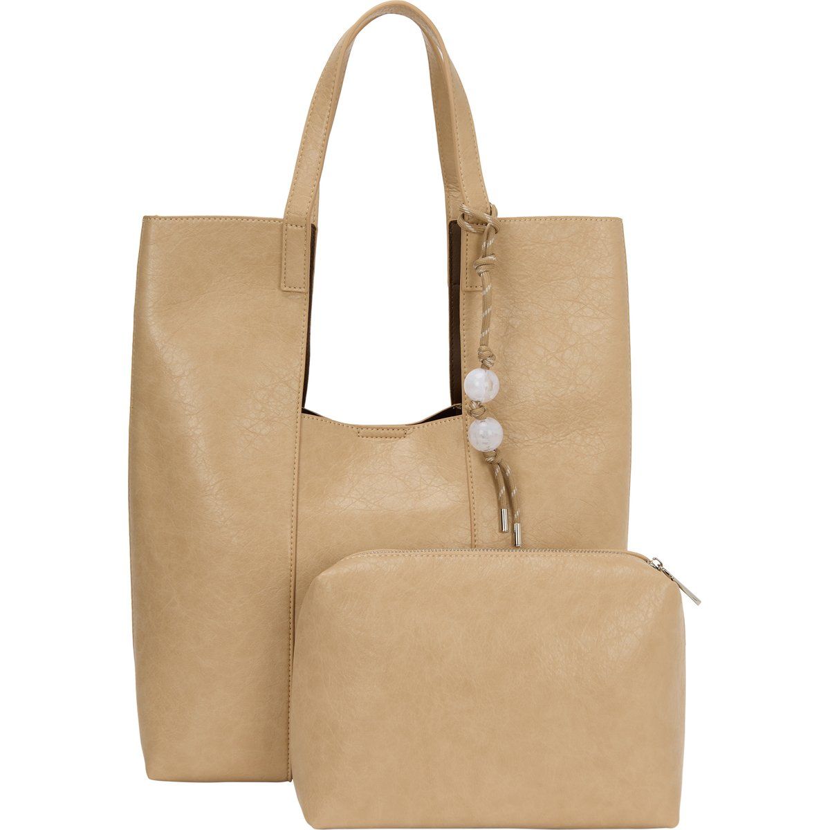 Strukturiertes 2-in-1-Shopper-Set