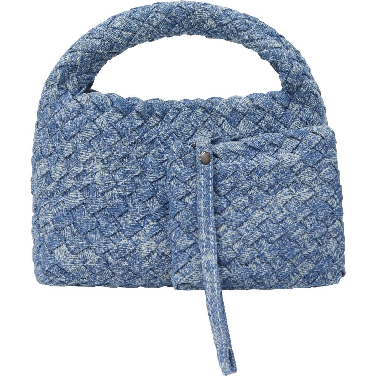 Geflochtene Denim-Handtasche im Set