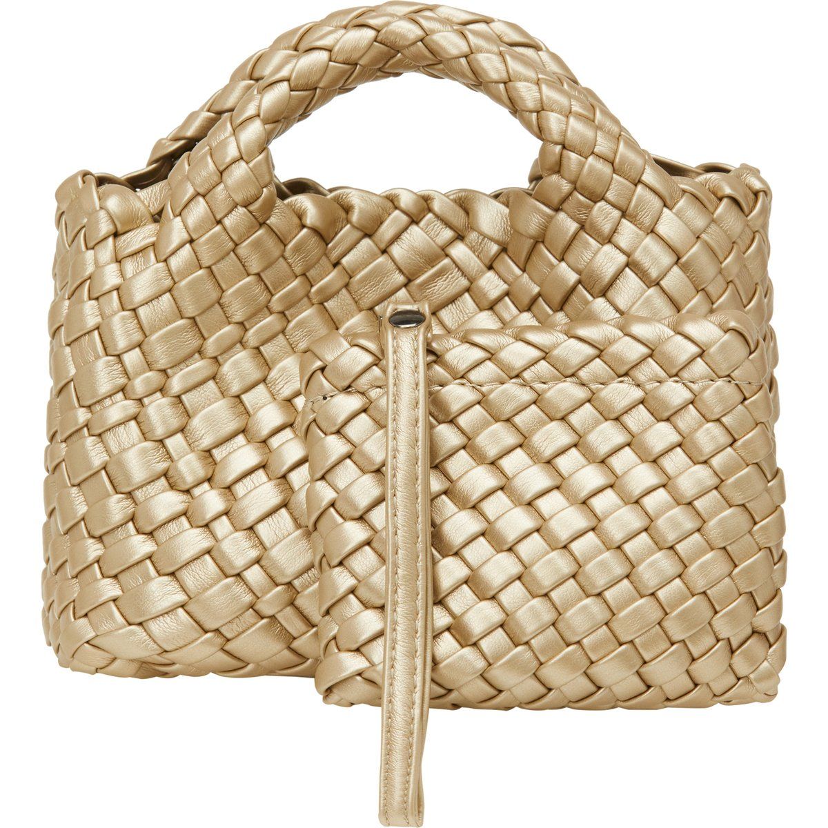 Geflochtenes Metallic-Shopper-Set