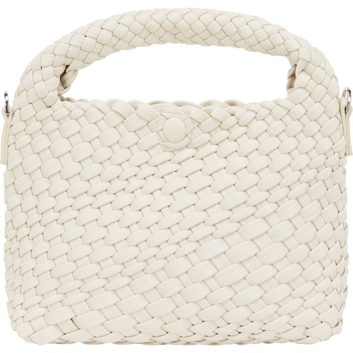 Geflochtene Henkeltasche aus Kunstleder