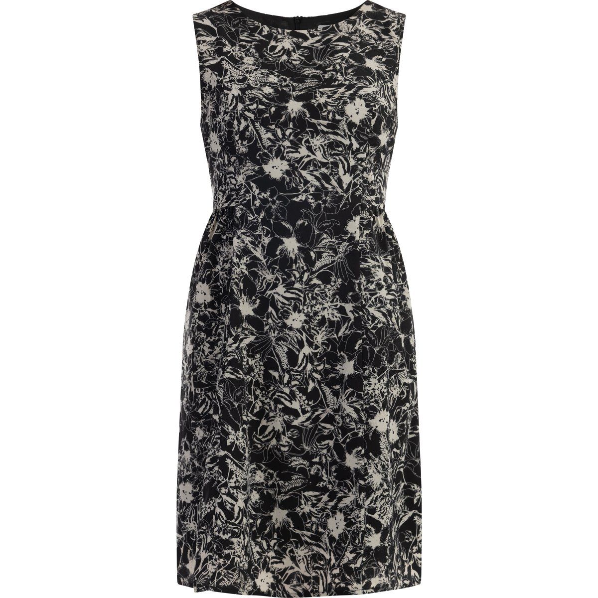 Elegantes Midikleid mit Retro-Print