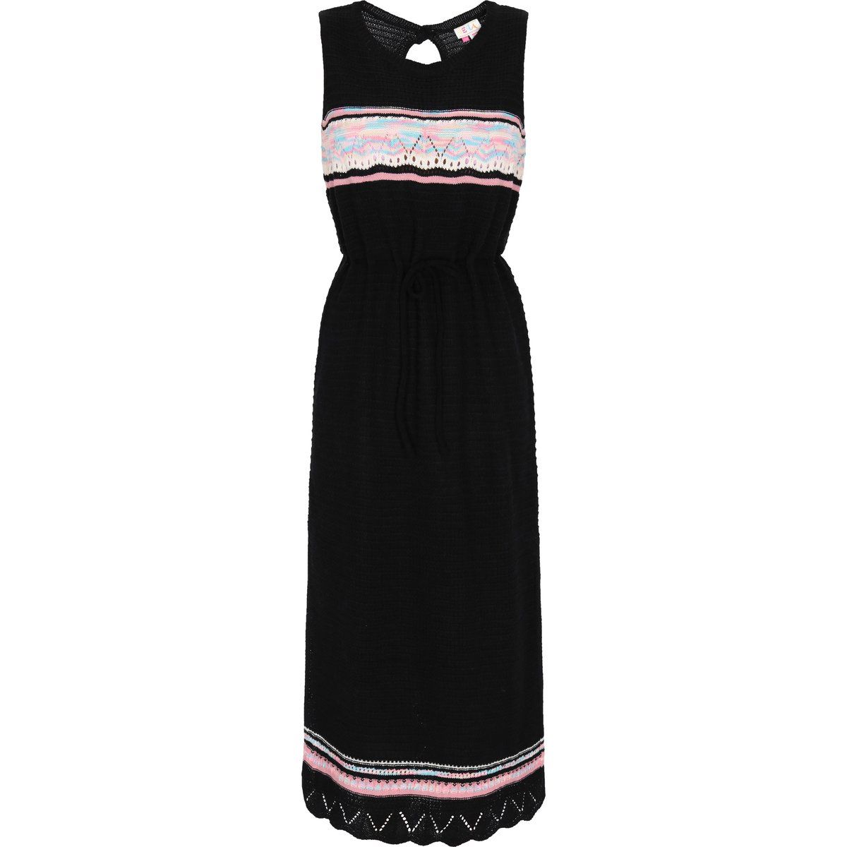Boho-Strick-Midi mit Kordelzug