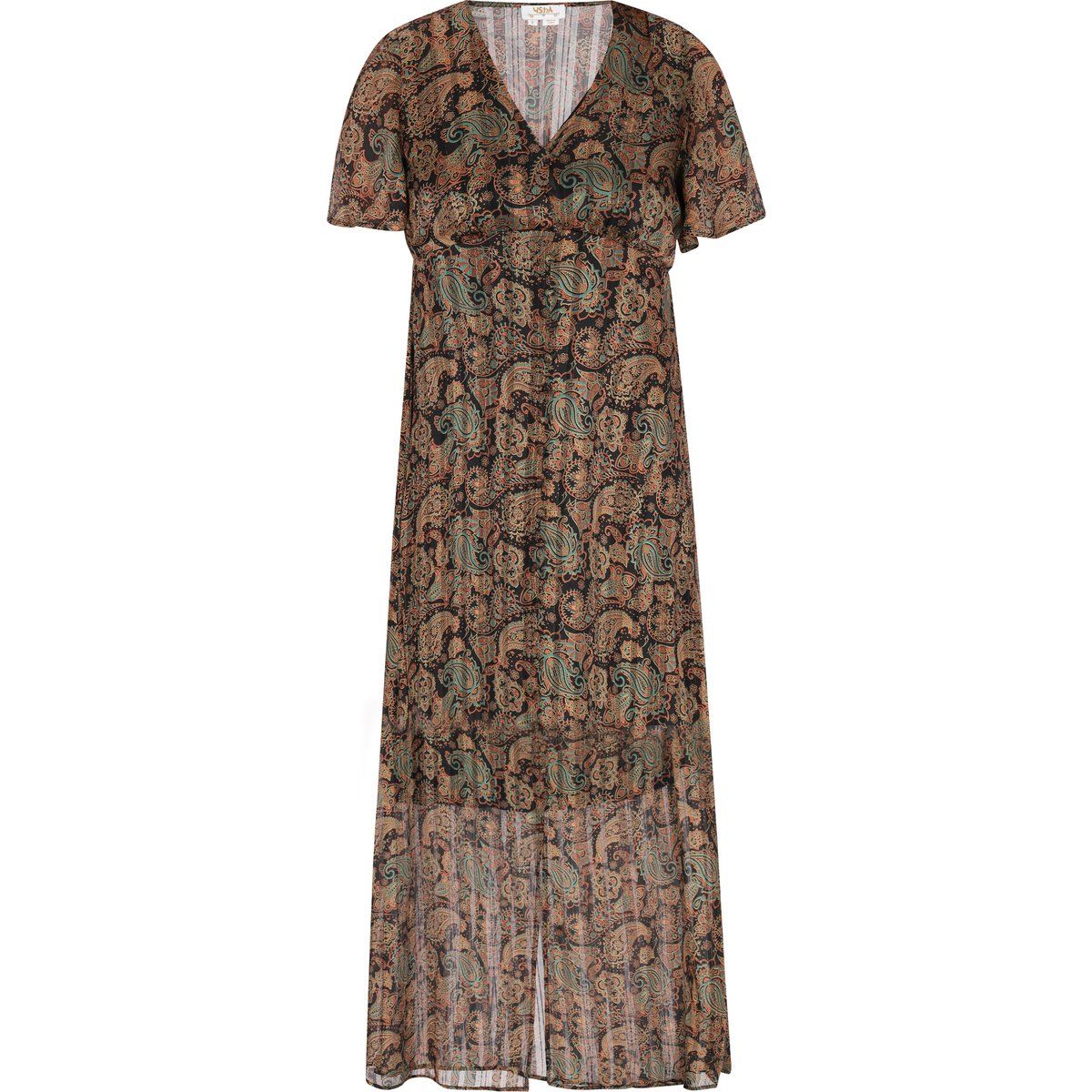 Boho-Midikleid mit Paisley-Muster