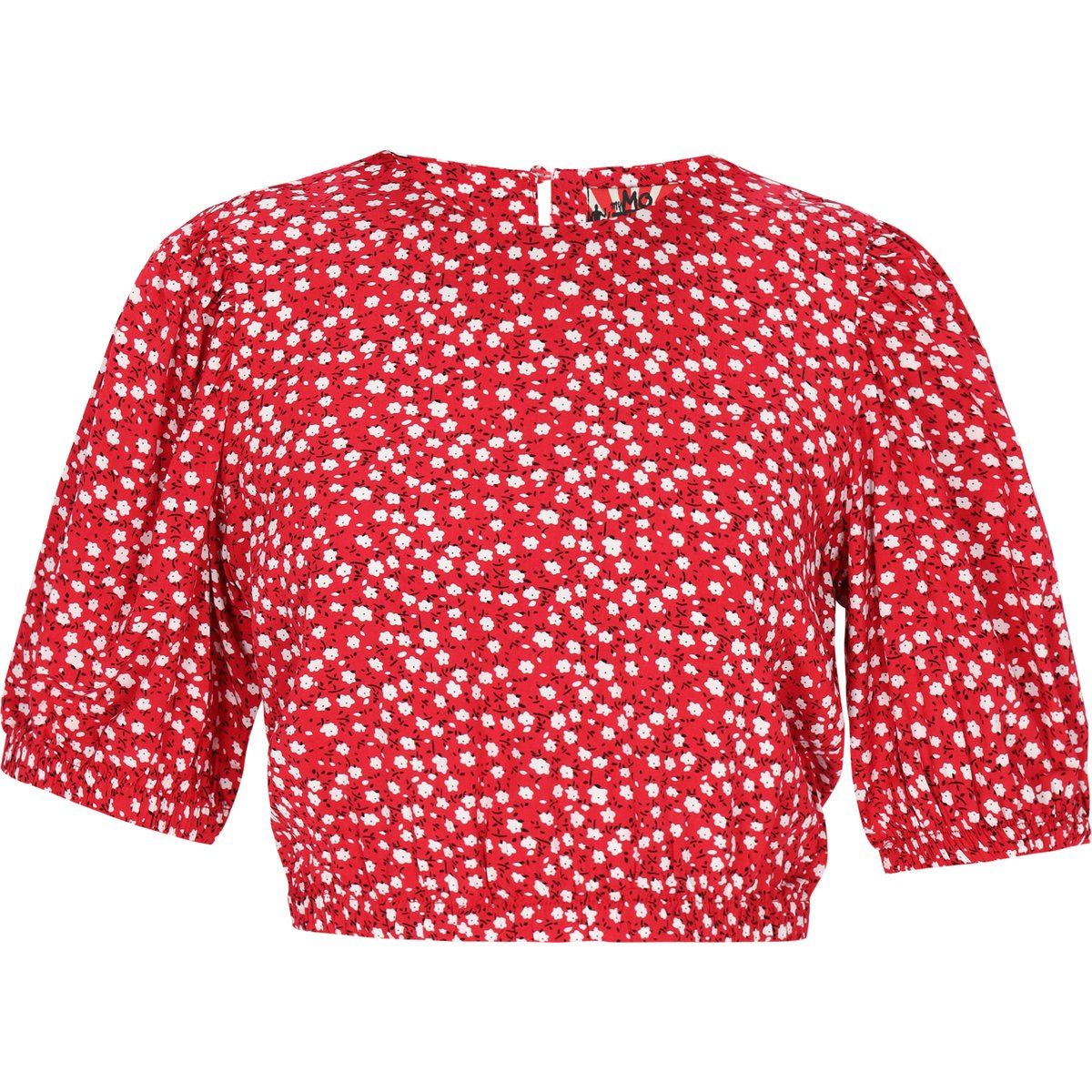 Kurzbluse mit floralem Muster