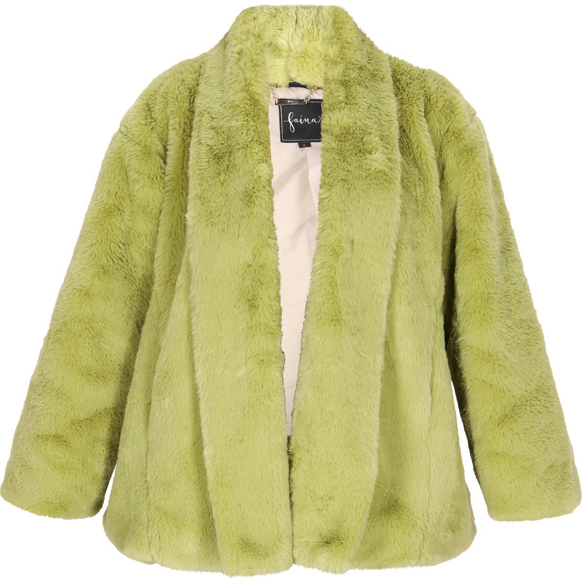 Oversize-Jacke aus Kunstfell