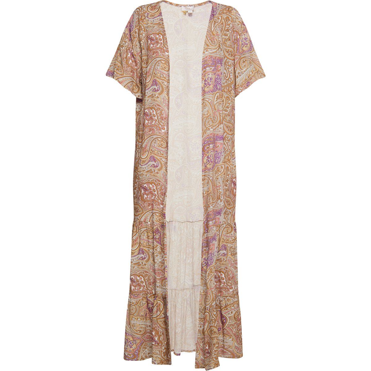 Langer Kimono mit Paisley-Muster